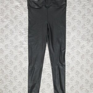 Black Faux Leather Leggings